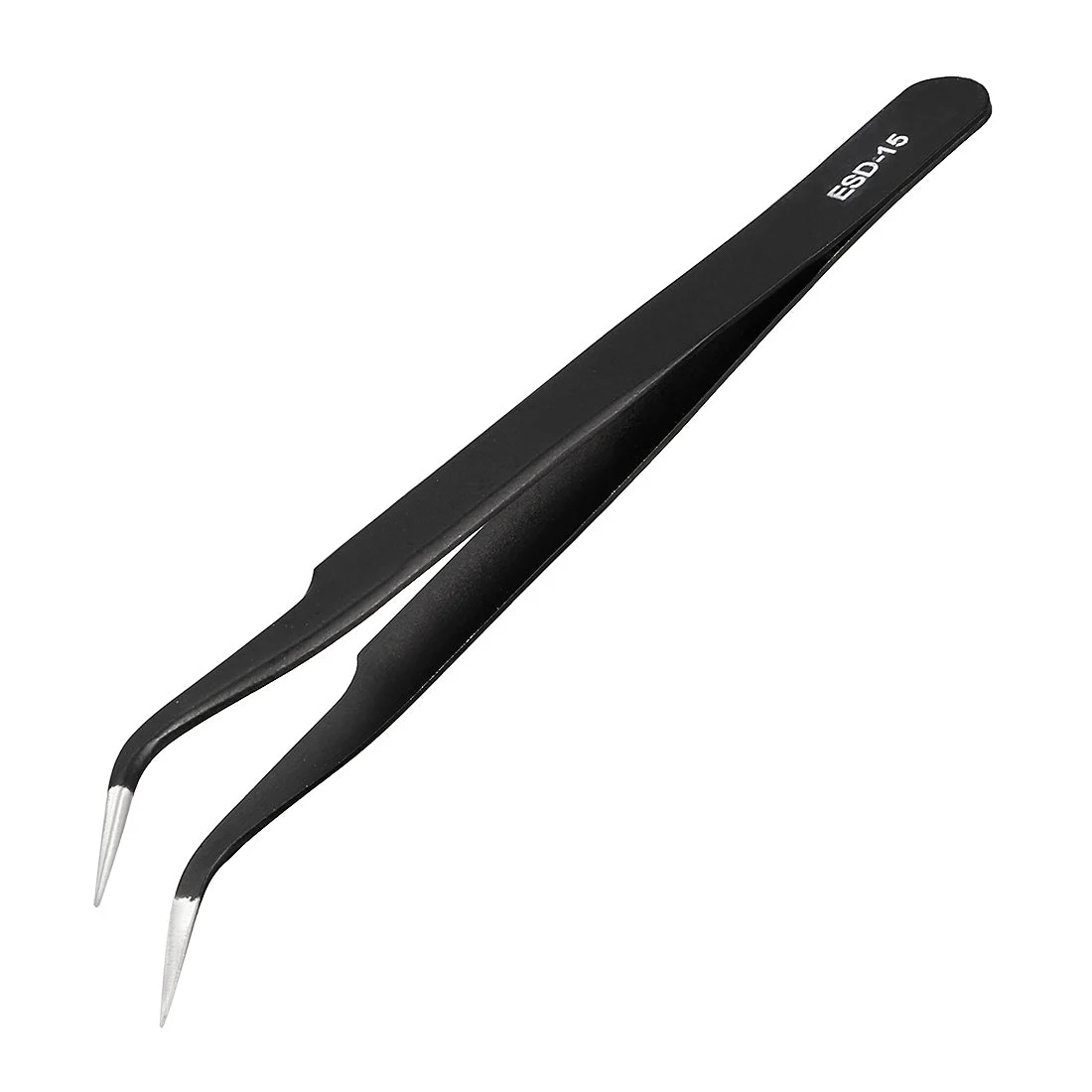 ESD-15 Anti-static Stainless Steel Tweezers Non-magnetic Tip, 4.8 Inch