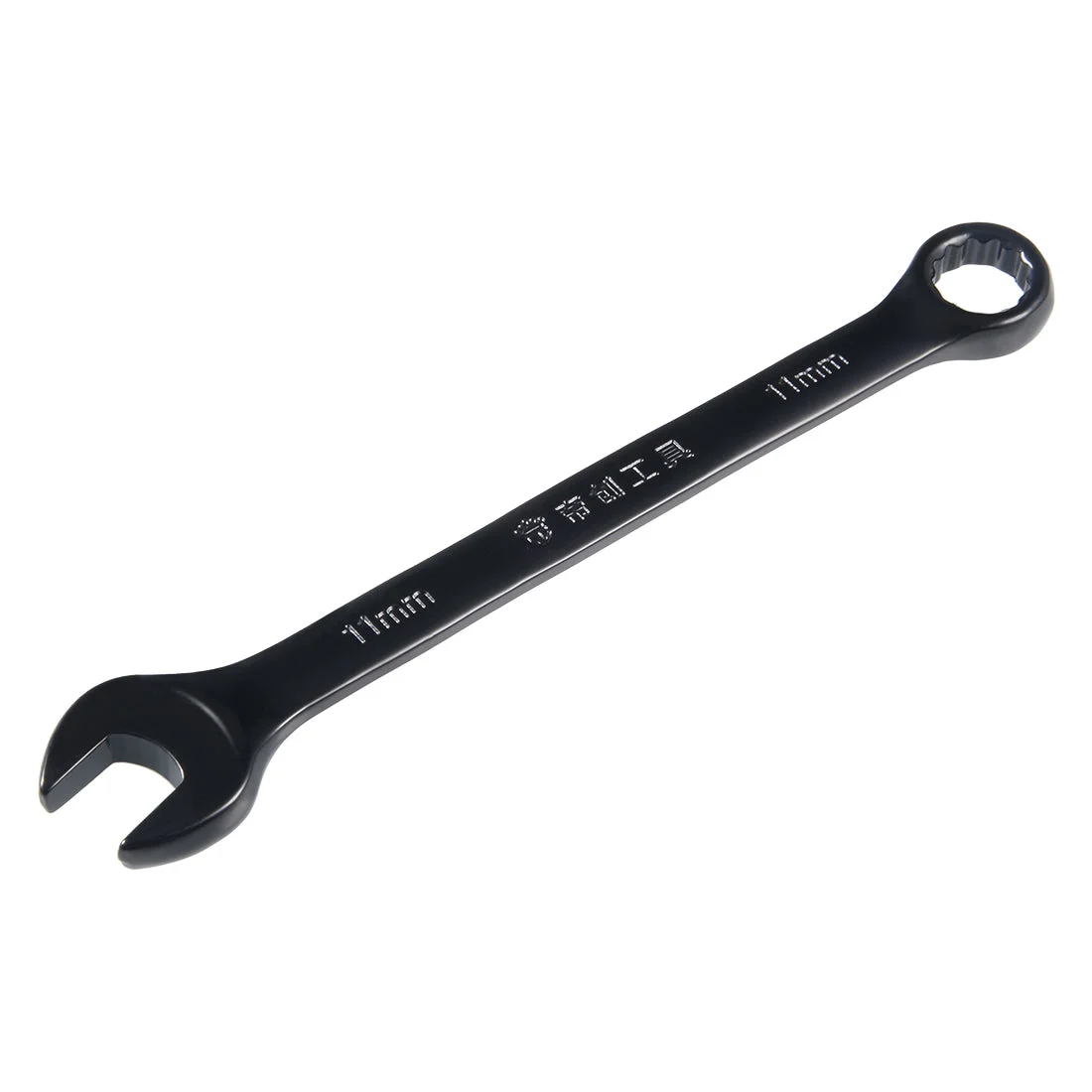 Metric 11mm 12-Point Box Open End Combination Wrench Black Electrophoresis Coating, Cr-V