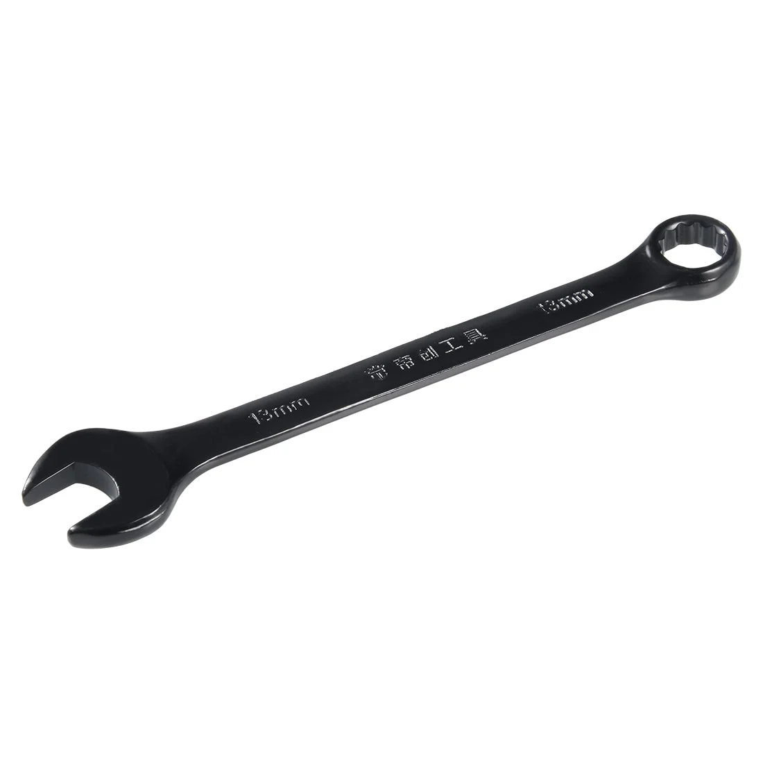 Metric 13mm 12-Point Box Open End Combination Wrench Black Electrophoresis Coating, Cr-V