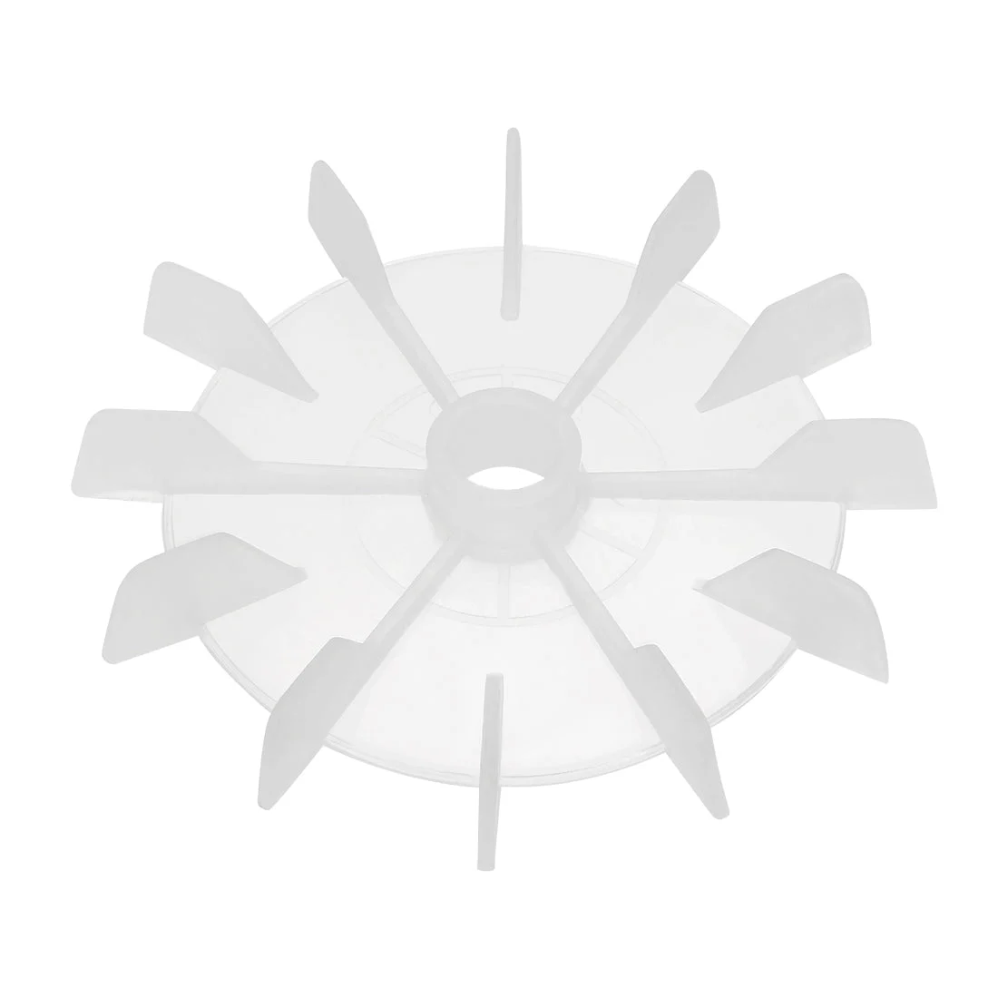 1Pcs 120*15mm Round Shaft Replacement White Plastic 12 Impeller Motor Fan Vane