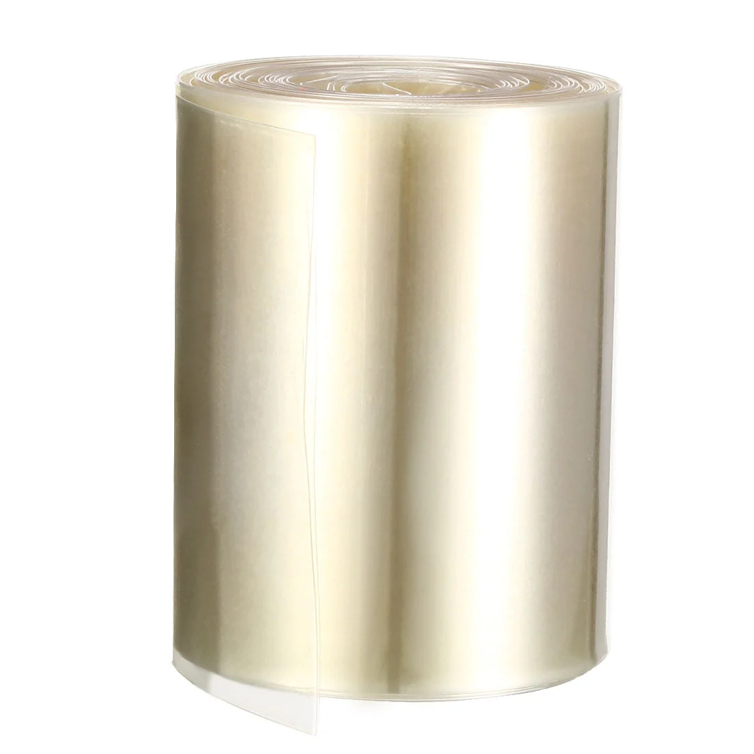 PVC Heat Shrink Tubing 70mm Flat Width for 18650 5M Clear