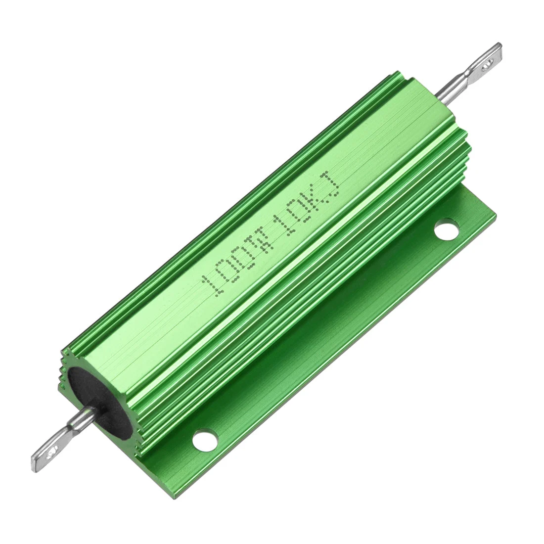 Aluminum Case Resistor 100W 10K Ohm Wirewound Green for LED Replacement Converter 100W 10KRJ