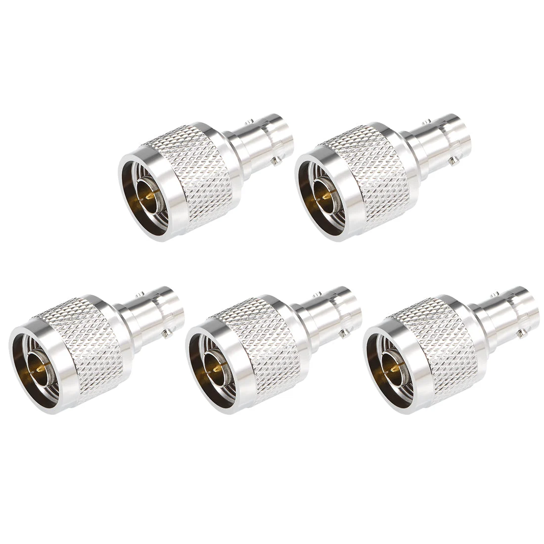 Uxcell 5PCS N Type Male Socket to BNC Female Adapter Straight Connector