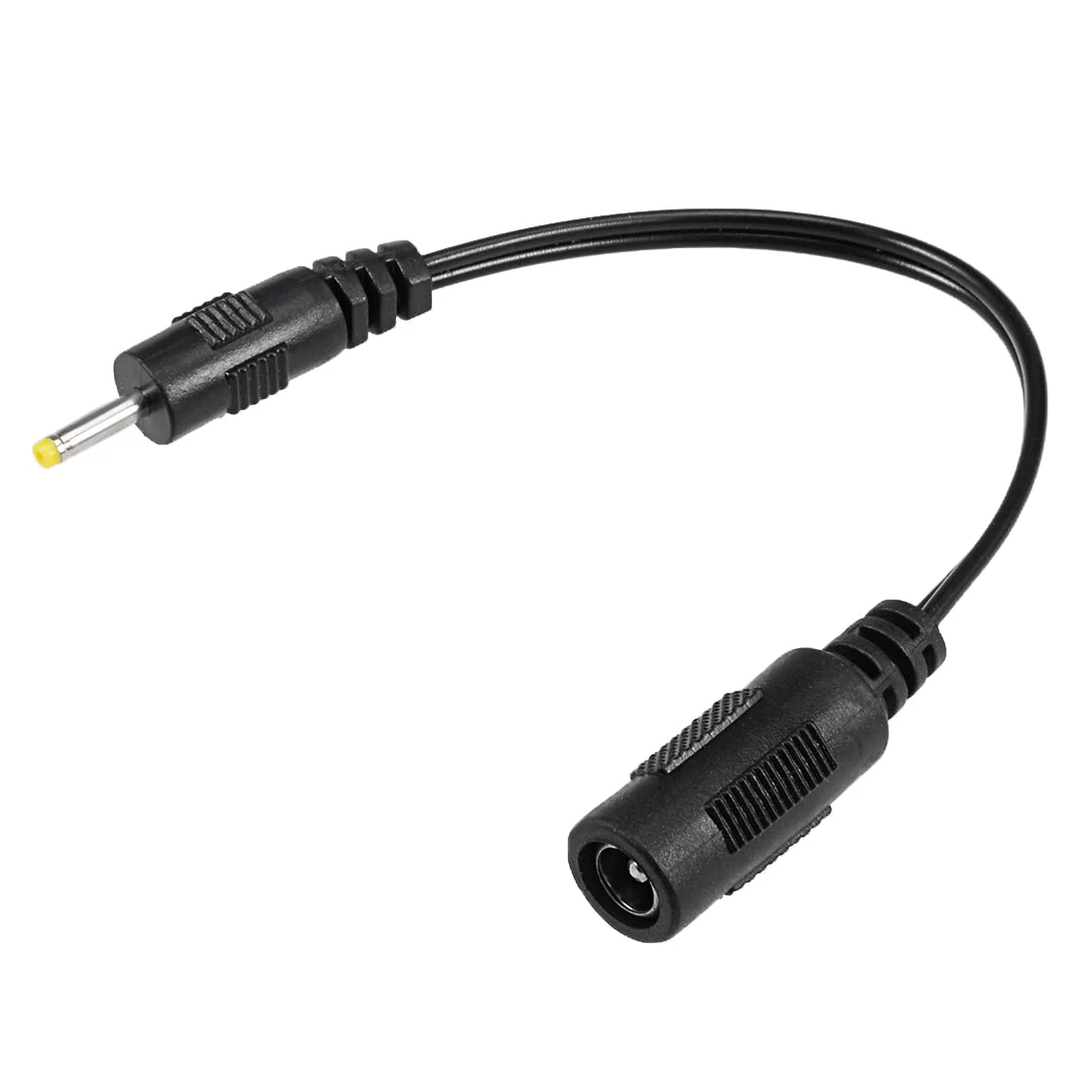 17cm Plastic 2.5X0.7mm Male to 5.5x2.1mm Female DC Power Cable Connector