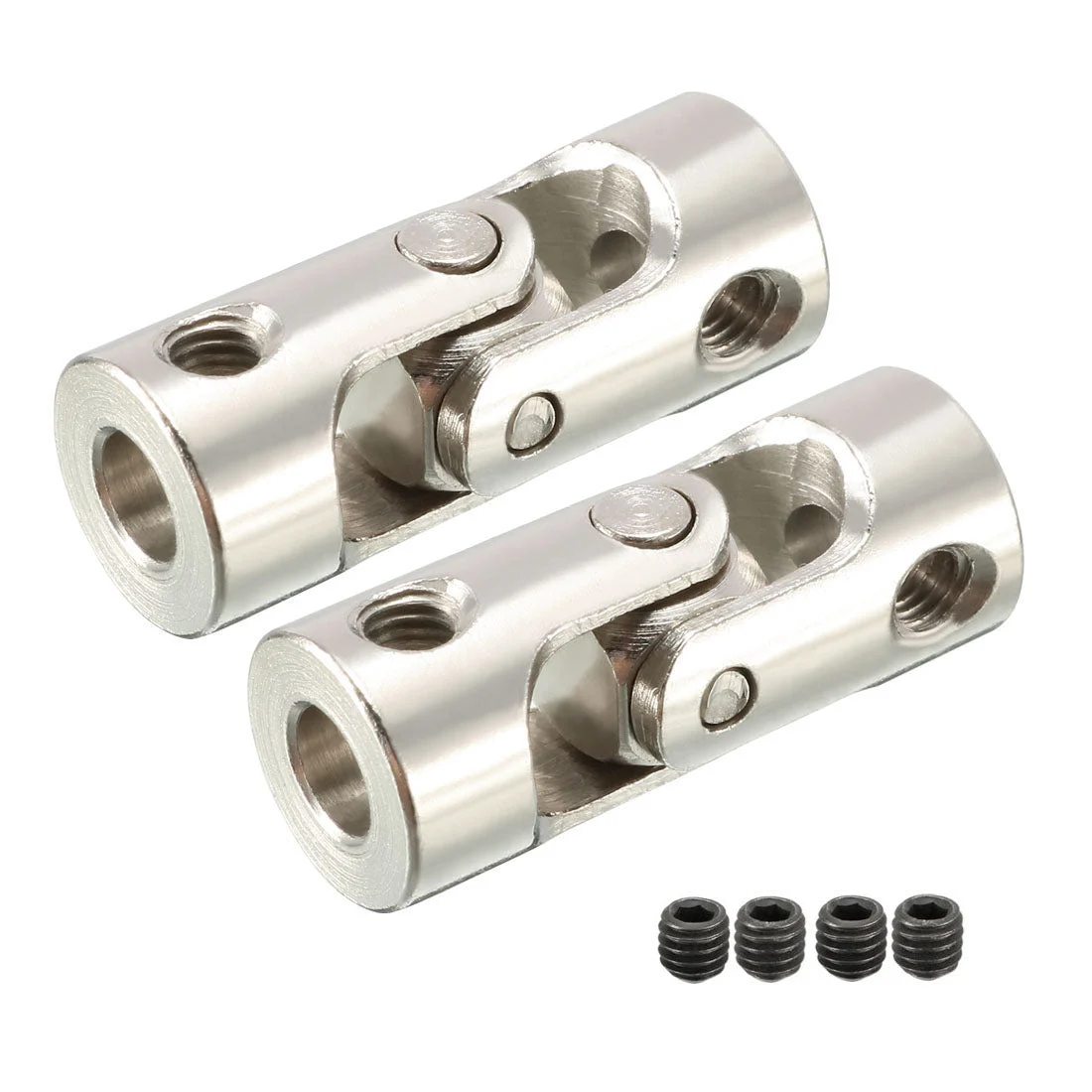 4mm to 4mm Inner Dia Rotatable Universal Steering Shaft U Joint Coupler L23XD9 2pcs