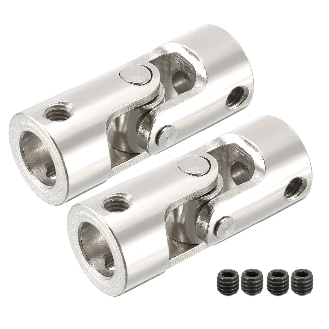 2pcs 5mm to 8mm Inner Dia Rotatable Universal Steering Shaft U Joint Coupler L35XD14