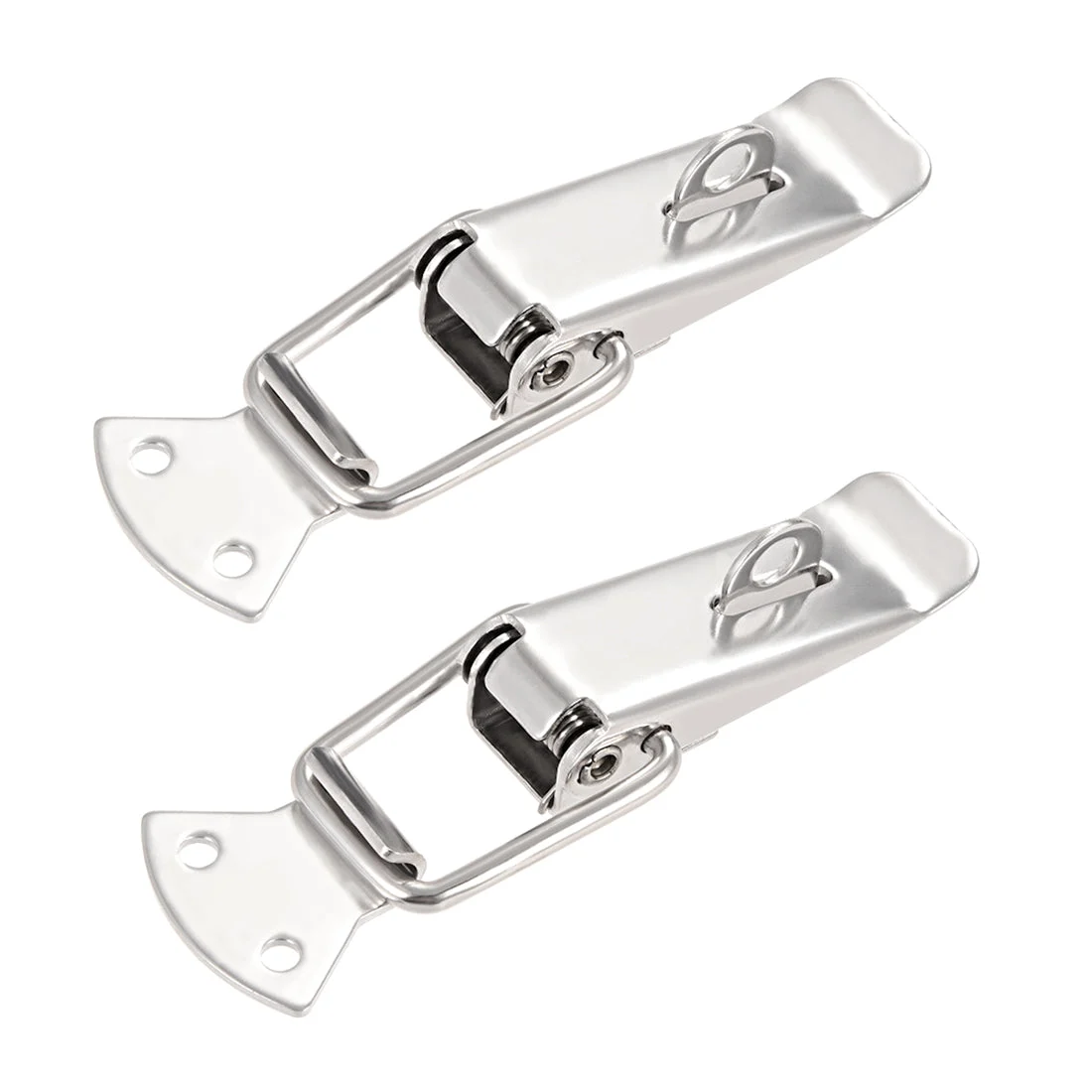 Iron Spring Loaded Toggle Case Box Chest Trunk Latch Catches Hasps Clamp 2 pcs, 127mm Overall Length