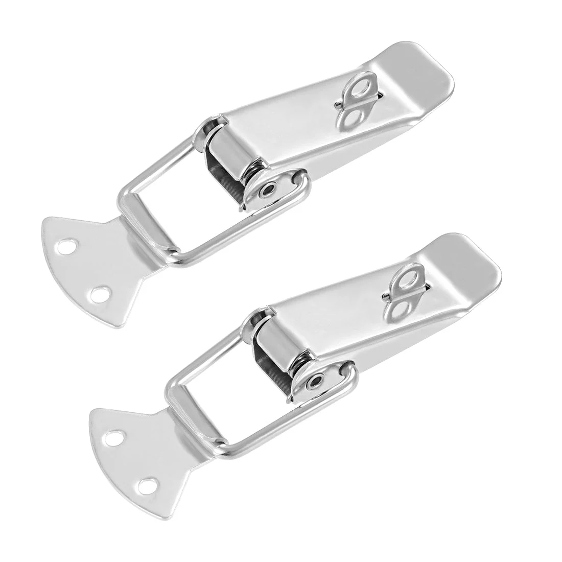 304 Stainless Steel Spring Loaded Toggle Latch Catch Clamp 110mm 2Pcs