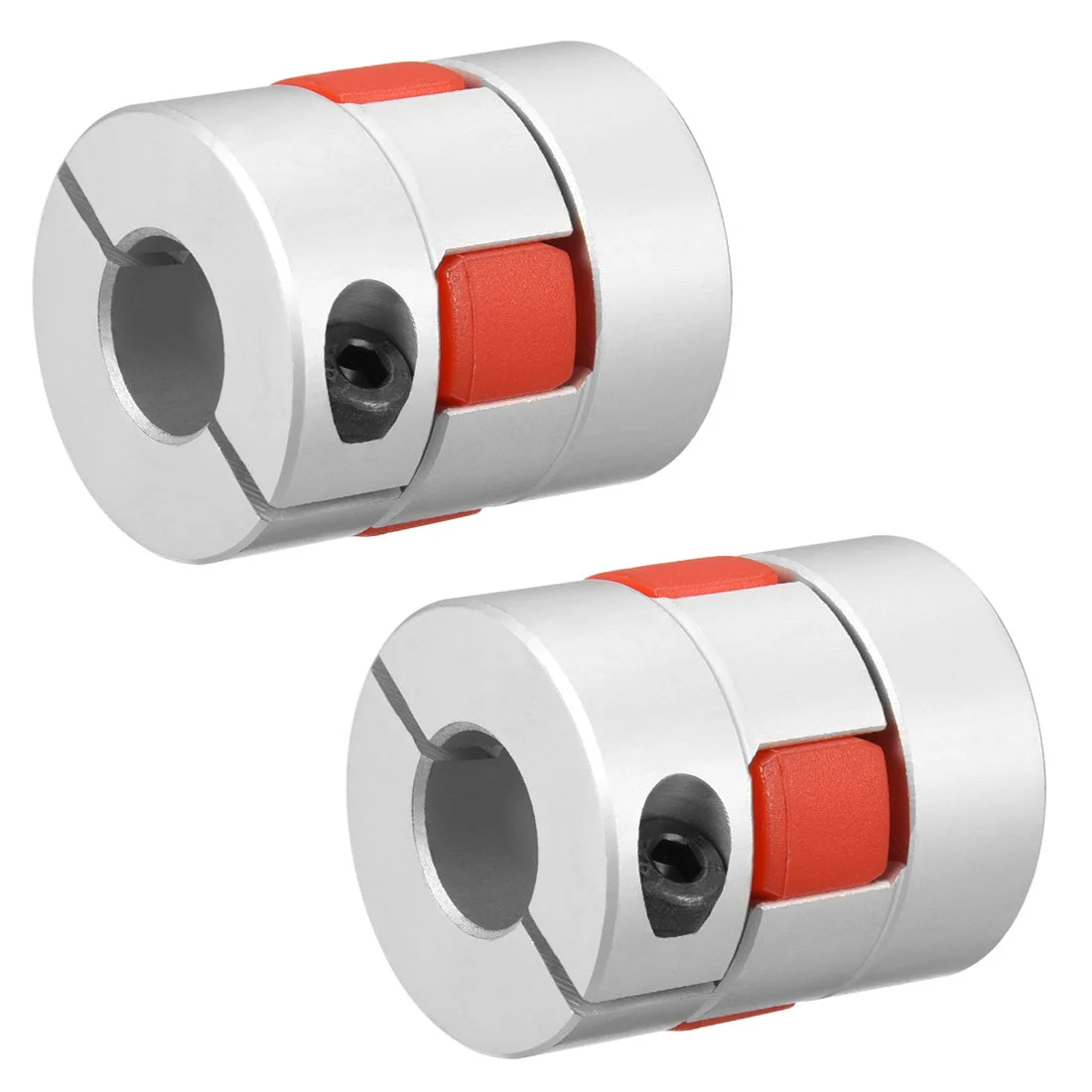 2pcs Shaft Coupling 12.7mm to 12.7mm Bore L35xD30 Flexible Joint for Servo Stepped Motor