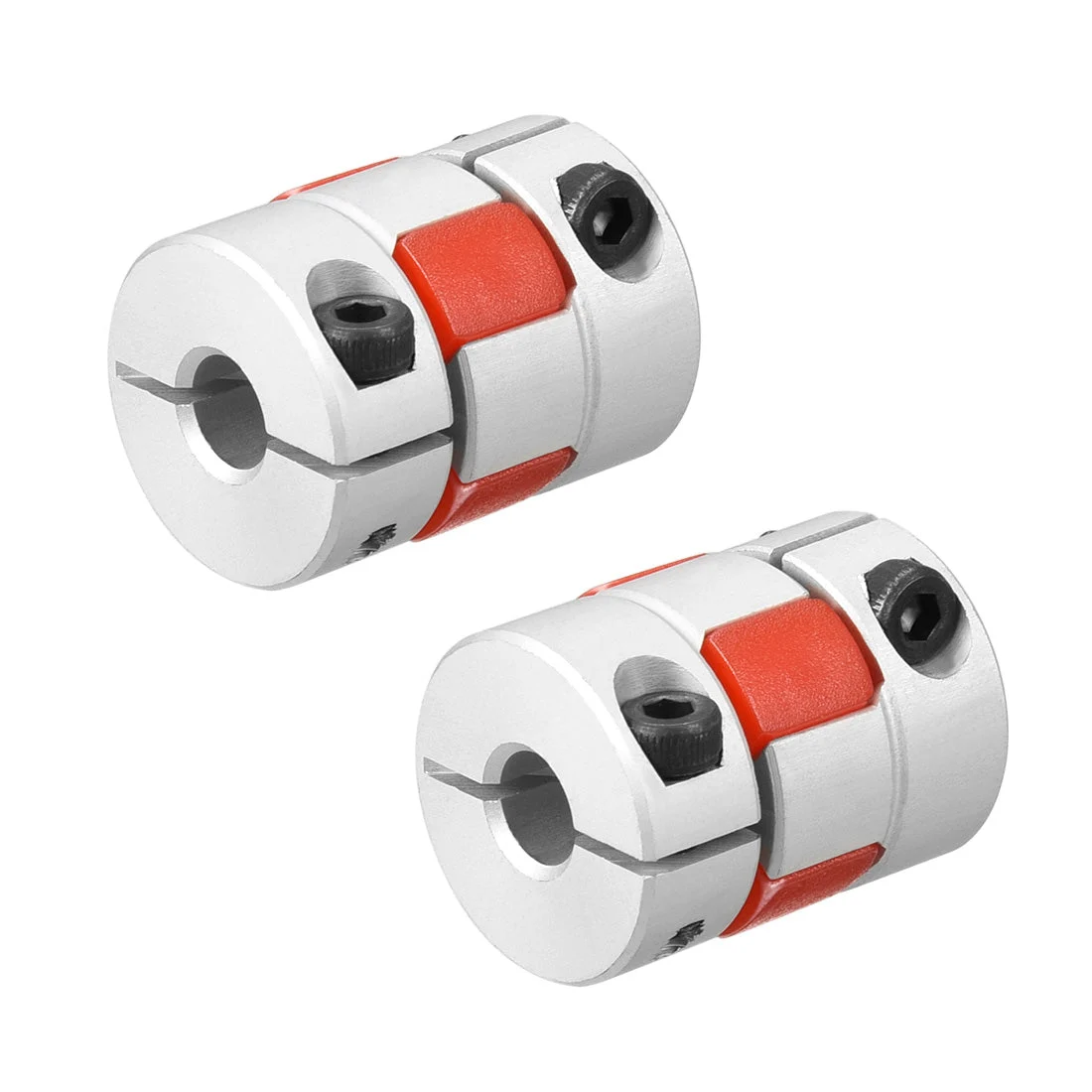 2pcs Shaft Coupling 6mm to 6mm Bore L25xD20 Flexible Joint for Servo Stepped Motor