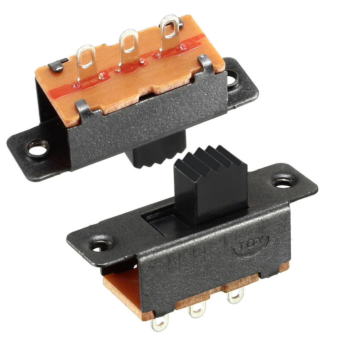 Uxcell 20Pcs 5mm Vertical Slide Switch SPDT 2 Position 3 Terminals PCB Panel Latching