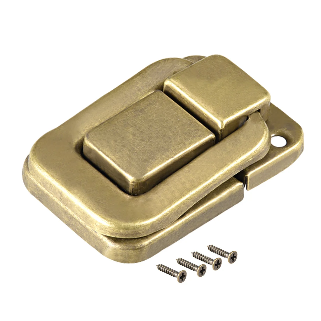 Toggle Latch, 48mm Retro Style Brass Decorative Hasp Jewelry Wooden Box Catch w Screws 5 pcs