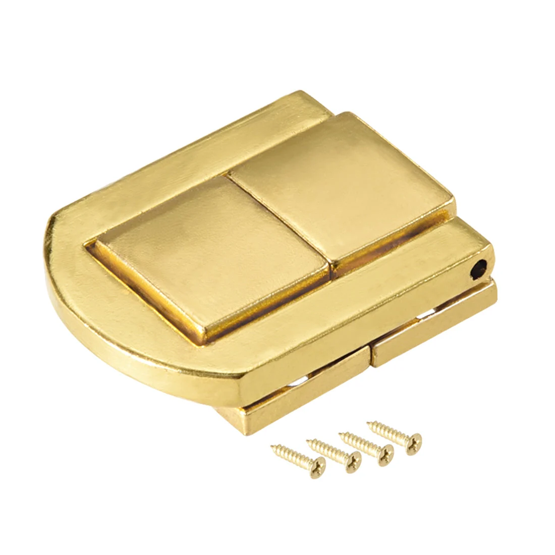 Toggle Latch, 31mm Retro Style Golden Decorative Hasp Jewelry Box Catch w Screws 4 pcs
