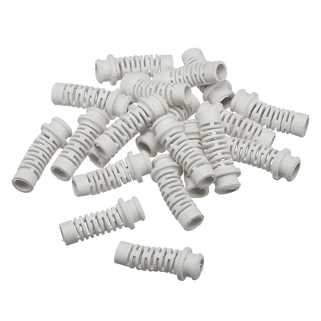 20pcs 6.5mm Inner Dia PVC Strain Relief Cord Boot Protector Power Tool Hose