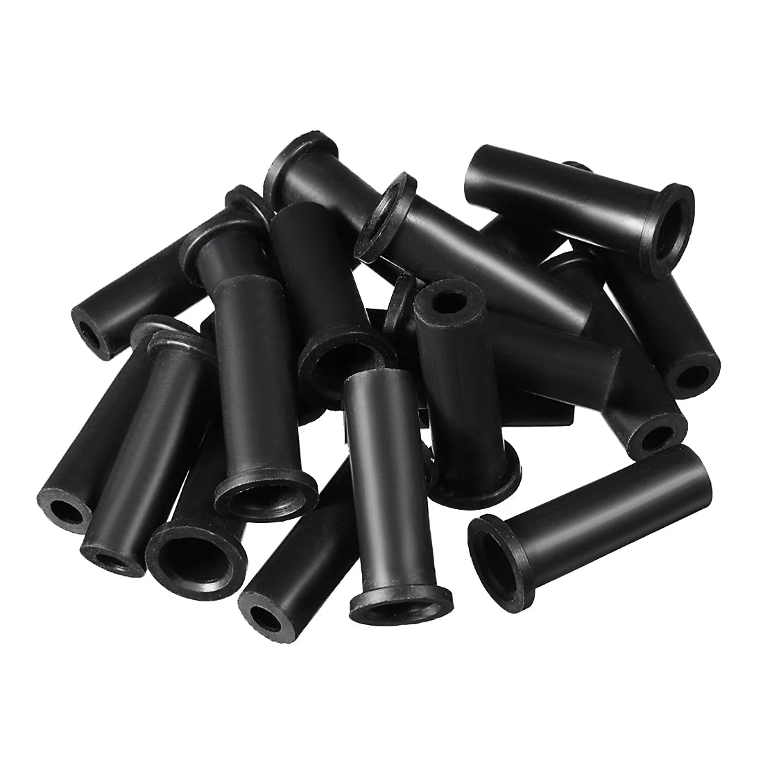 20pcs 10-6mm PVC Strain Relief Cord Boot Protector 39mm for Power Tool Black