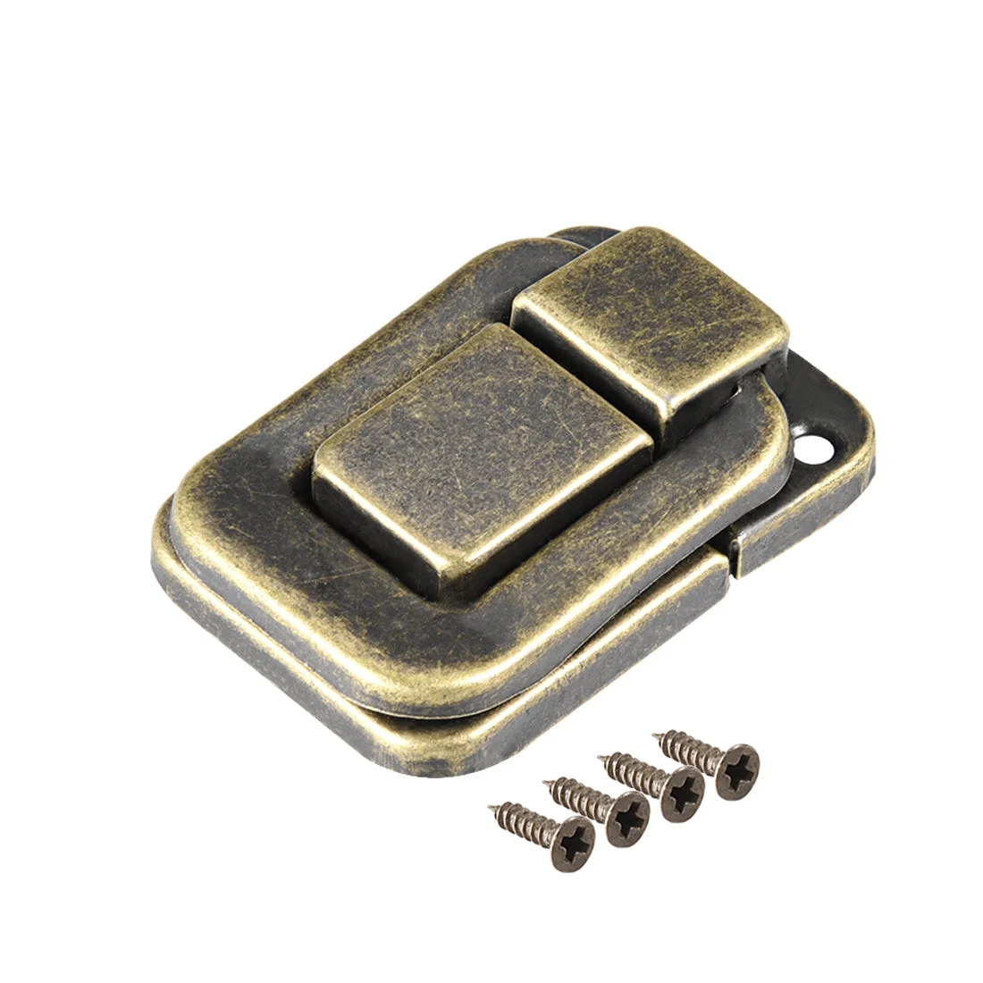 Toggle Latch, 40mm Retro Style Bronze Decorative Hasp Jewelry Wooden Box Catch w Screws 10 pcs