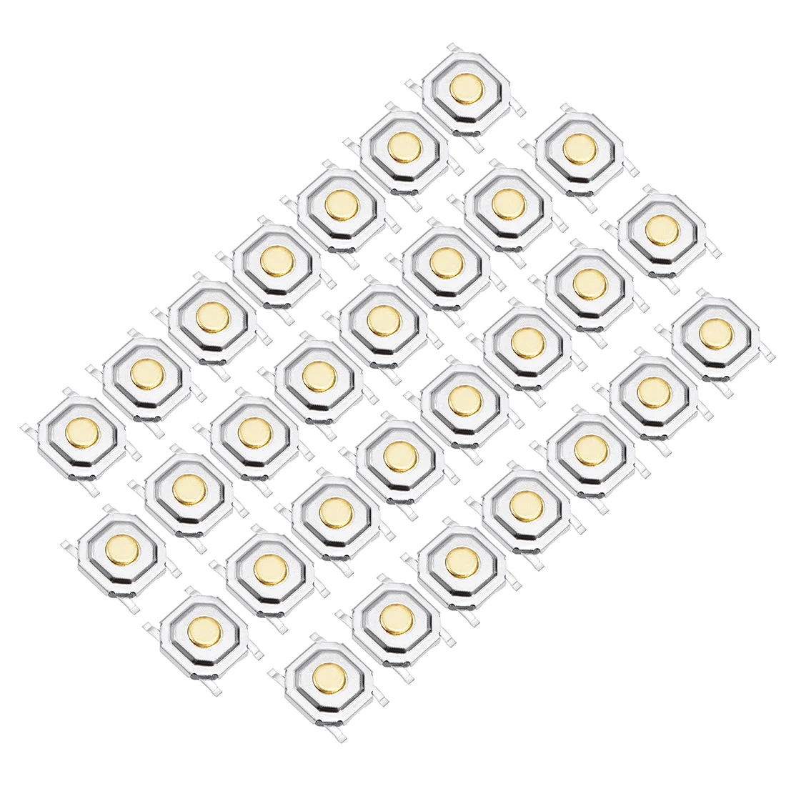 30PCS 5x5x1.5mm Momentary Panel PCB Surface Mounted Devices SMT Mount 4 Pins Push Button SPST Tactile Tact Switch