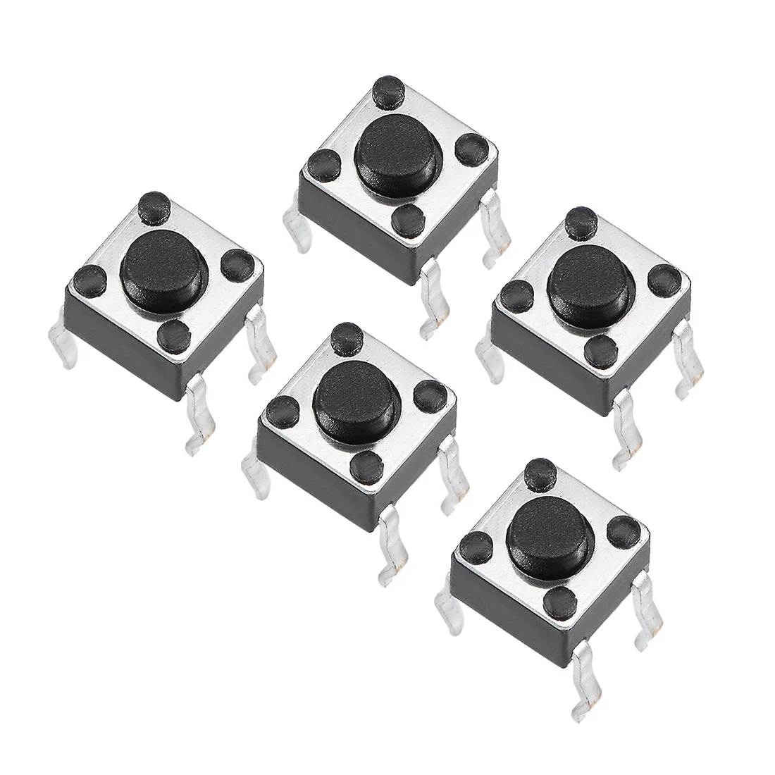 4.5x4.5x3.8mm Panel Mini/Micro/Small PCB Momentary Tactile Tact Push Button Switch DIP 5PCS
