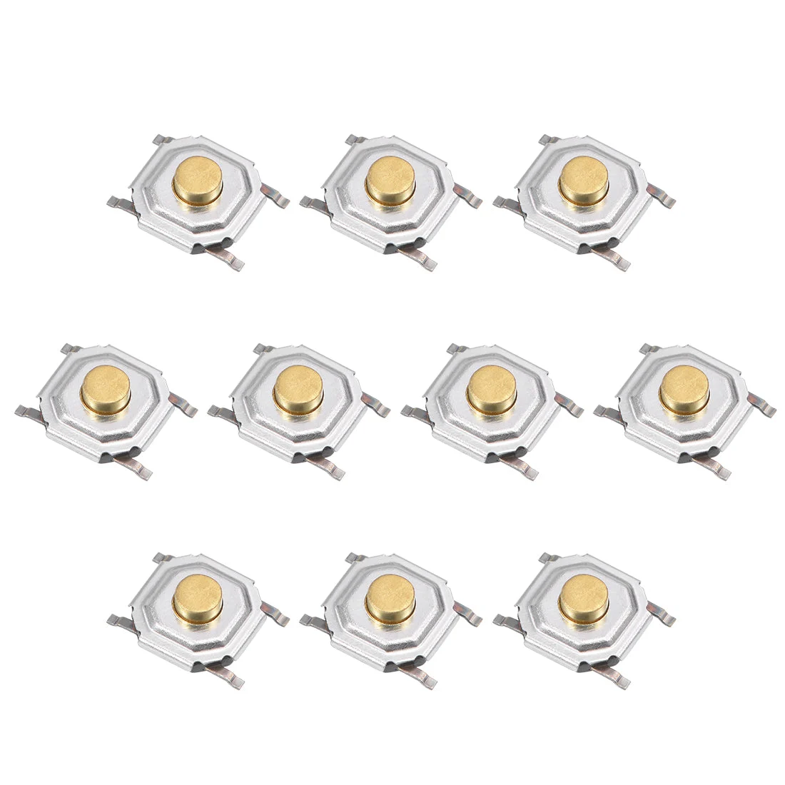 10PCS 5x5x2mm Momentary Panel PCB Surface Mounted Devices SMT Mount 4 Pins Push Button SPST Tactile Tact Switch