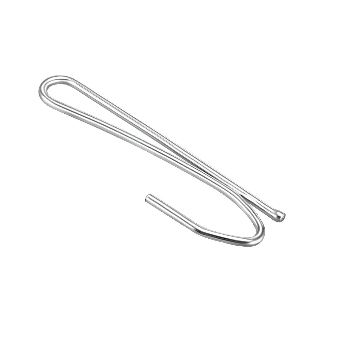 30pcs Curtain Hooks Metal Single Prongs Pinch Pleat for Drapes Tape Silver
