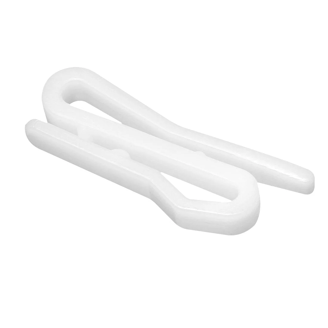 Curtain Hooks Plastic Pin-On Drapery Hooks for Window Curtain, Door Curtain and Shower Curtain White 5 Pcs