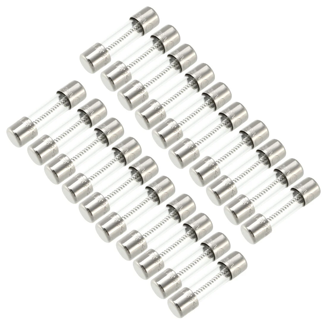 Slow Blow Glass Cartridge Fuse Tube Time Delay Fuse 5mm x 20mm 250V 3A 20Pcs