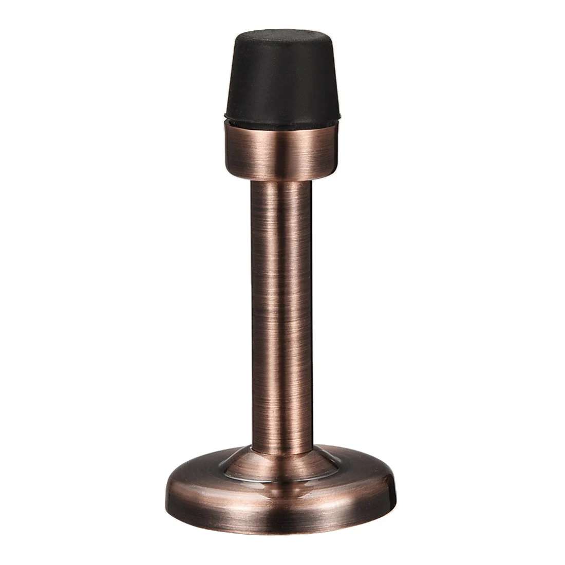 Door Stopper Stop Bumper Wall Protector Sound Dampening Wall Mount w Rubber Tip Copper Tone