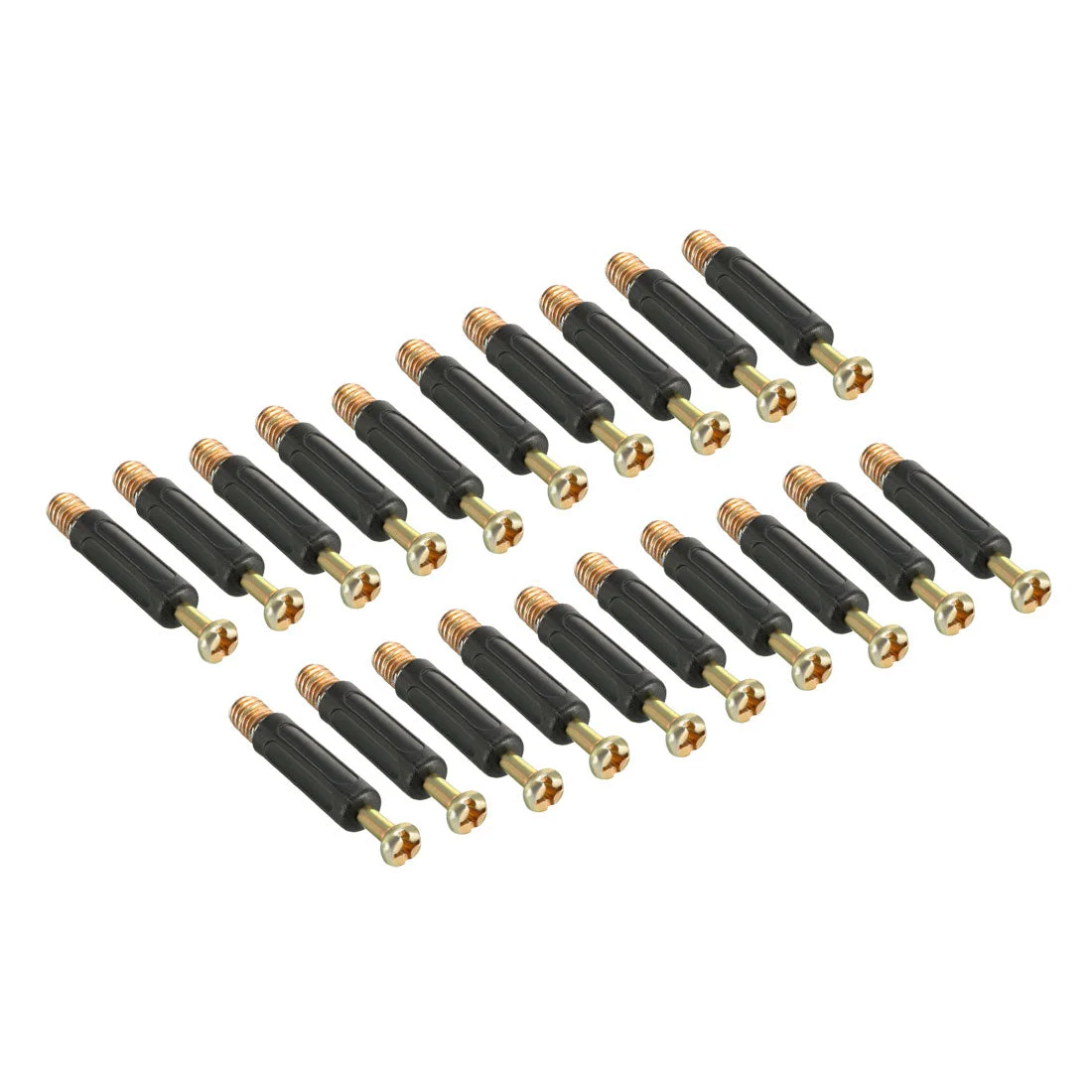 Furniture Connecting Fitting 6mm Dia Thread 40mm Length Bolts Screws 20Pcs