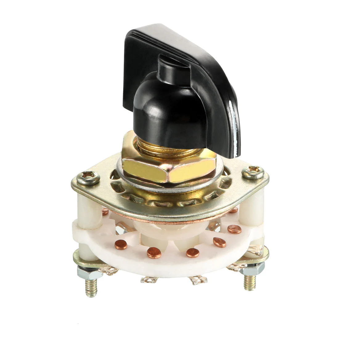 1P10T 1 Pole 10Throw 1Deck Band Channel Rotary Switch Selector with Plastic Knob