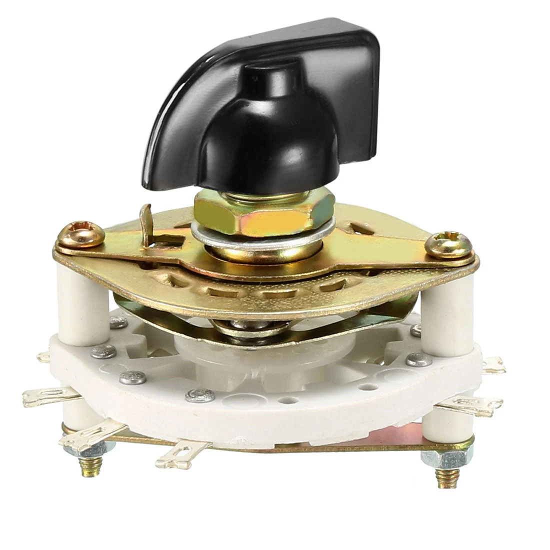 2P3T 2 Pole 3 Position 1 Deck Band Channel Rotary Switch Selector with Knob
