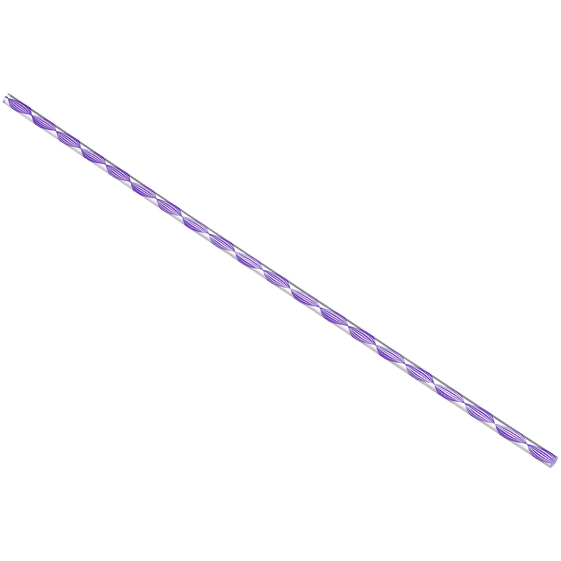 8mmx500mm Spiral Dark Purple Line Solid Acrylic Round Rod PMMA Bar