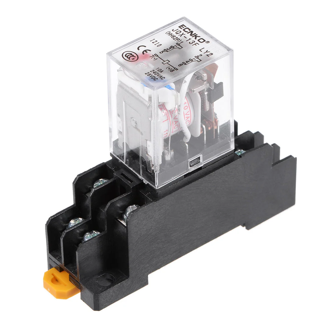 JQX-13F AC110V Coil DPDT 8Pins Red Light Electromagnetic Power Relay + socket