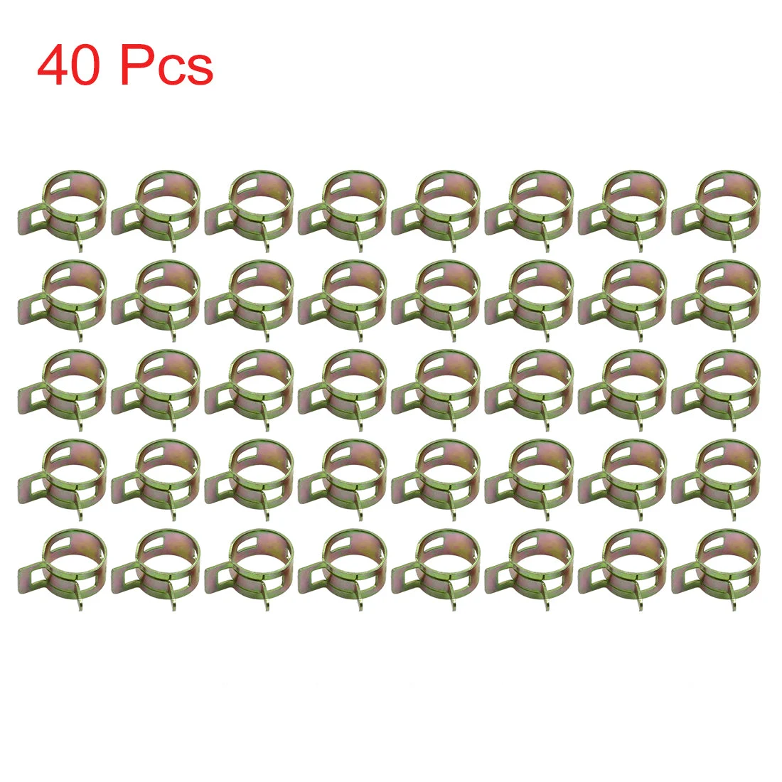 40pcs Fuel Line Hose Spring Clip Water Pipe Air Tube Clamp for Car 16MM