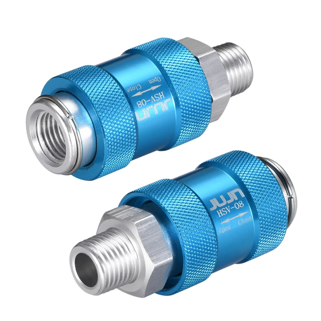 Speed Control Valve Aluminum HSV-08 G1/4 Thread Pneumatic Flow Control Manual Hand Slide Valve 3Pcs