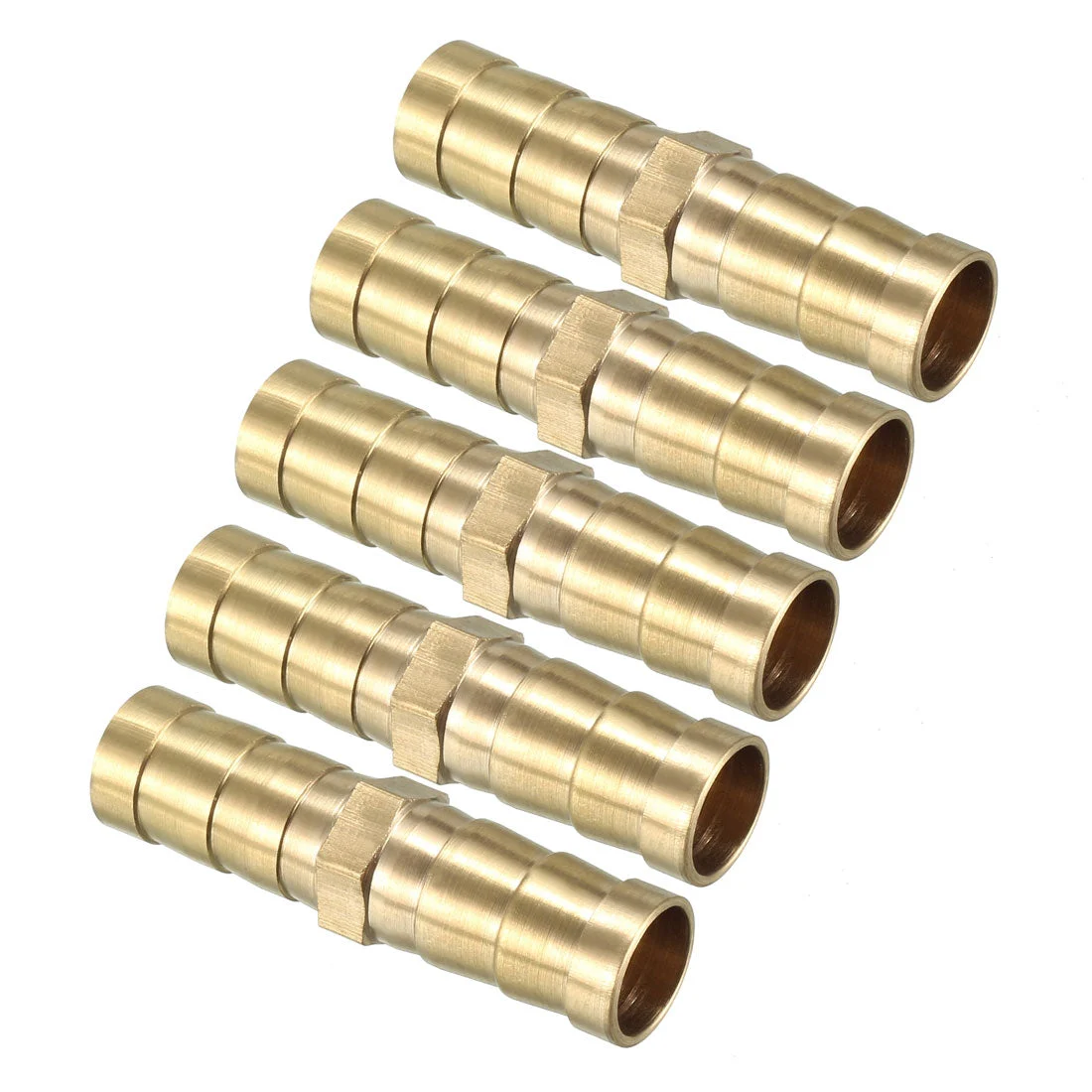 10mm Brass Barb Hose Fitting Straight Connector Coupler 5pcs