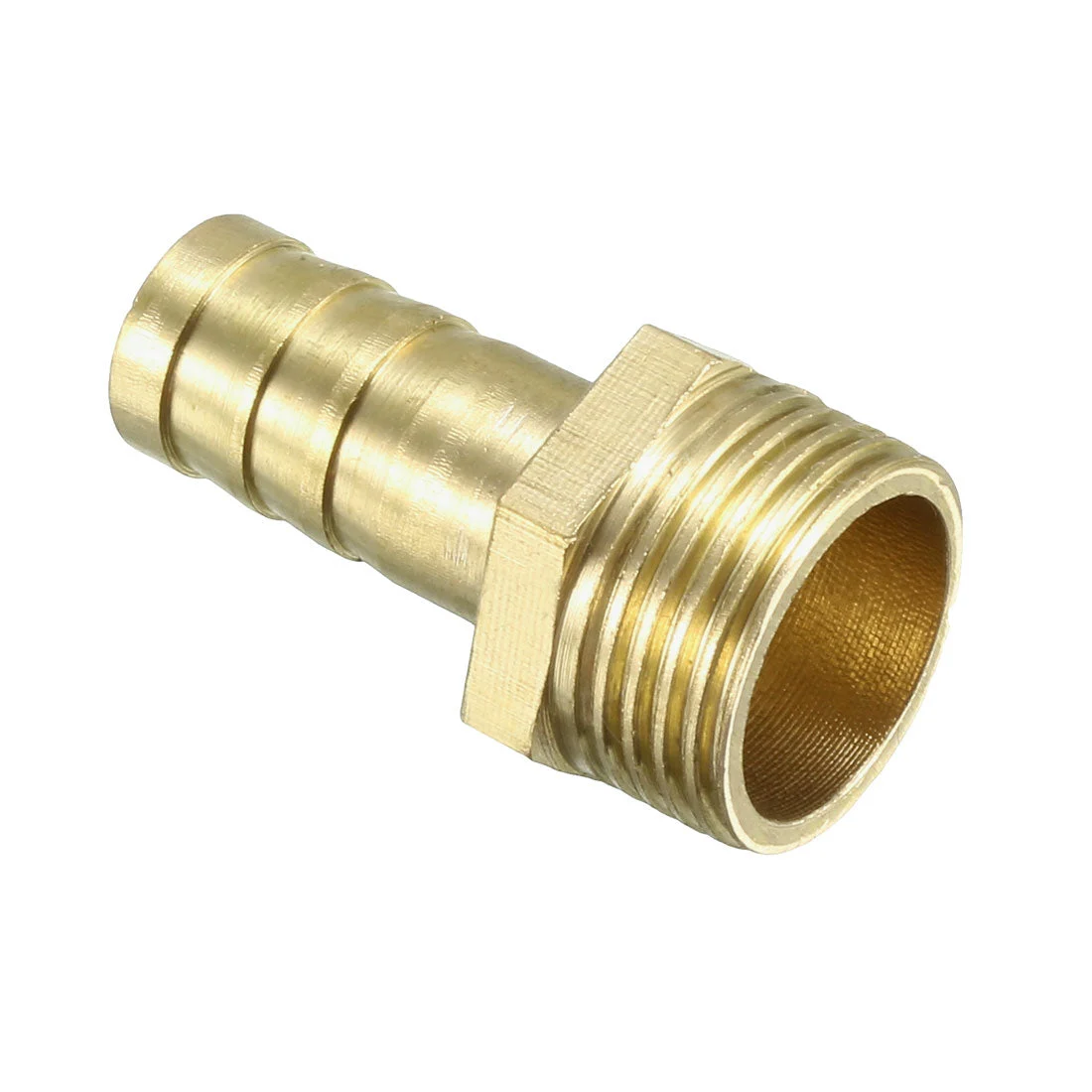 Brass Barb Hose Fitting Connector Adapter 10mm Barbed x G3/8 Male Pipe, 1pcs