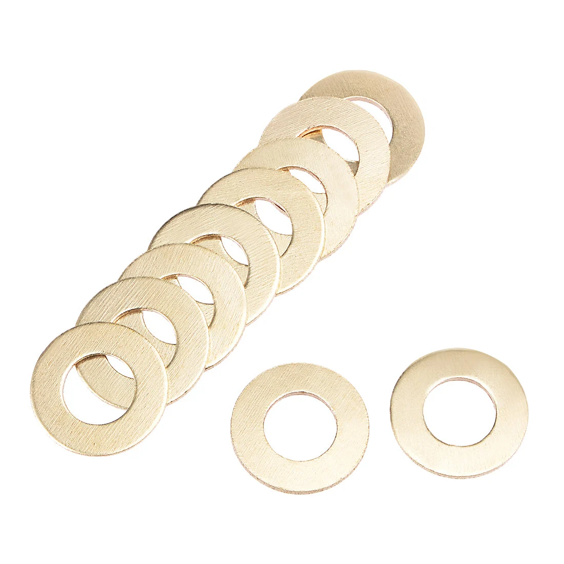 50Pcs 12.5mm x 24mm x 1.5mm Brass Flat Washer for Screw Bolt