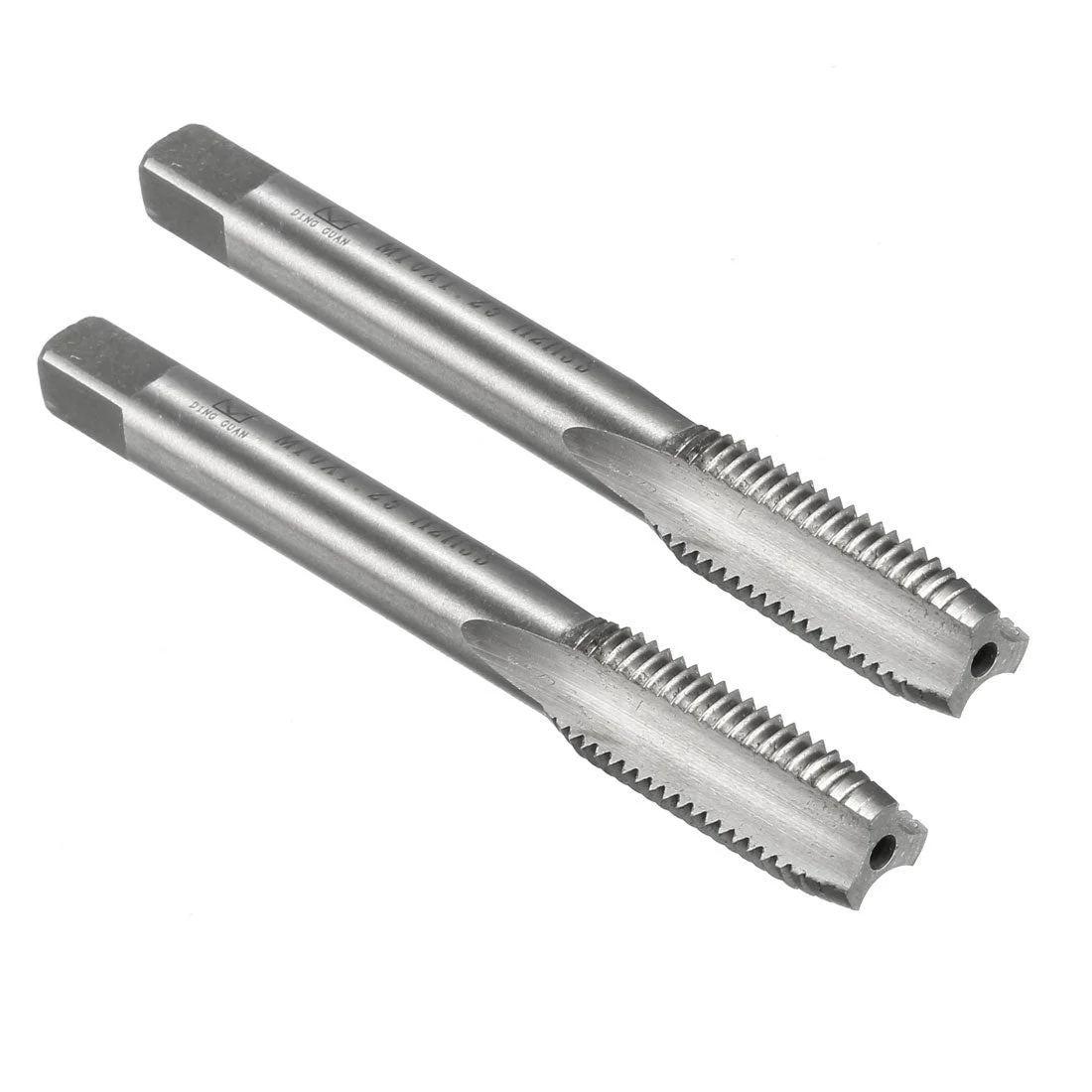 Metric Taps M10 x 1.25mm Pitch H2 Right Hand Thread Plug HSS for Threading Machine Electric Drill DIY 2pcs