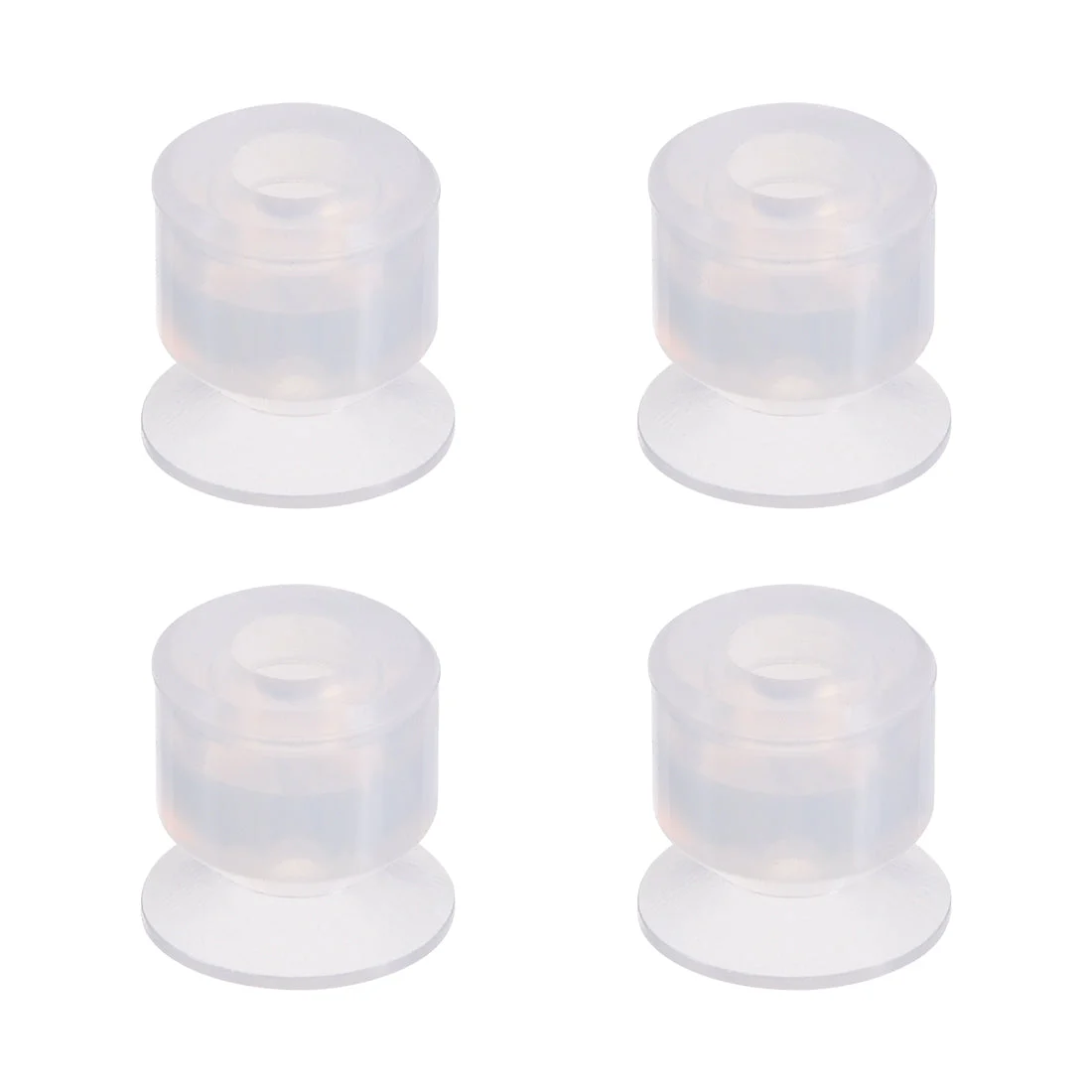 Clear Soft Silicone Miniature Vacuum Suction Cup 10x5mm Bellow Suction Cup,4pcs