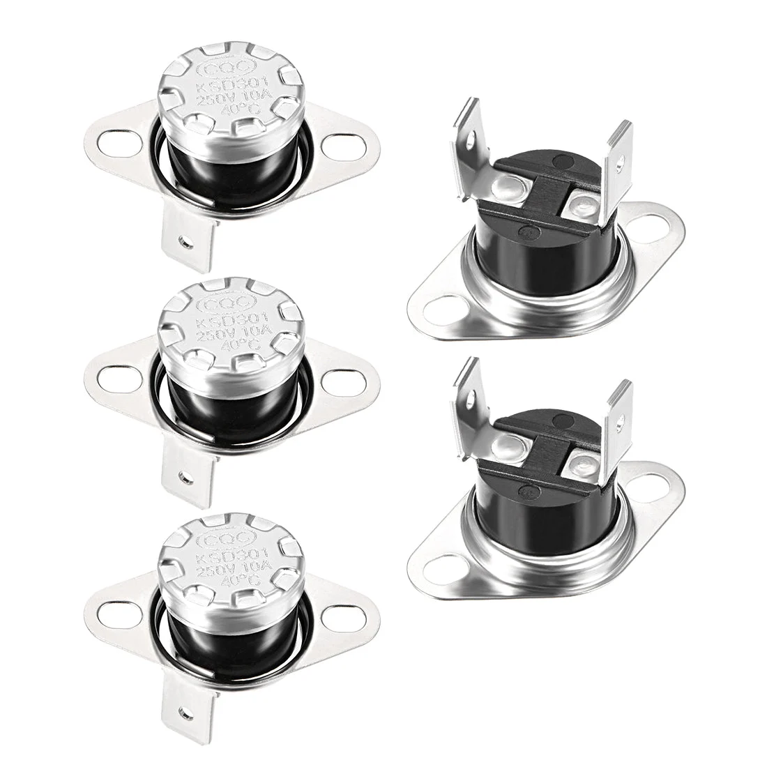 Temperature Control Switch , Thermostat 40°C , 10A Normally Closed N.C 5pcs