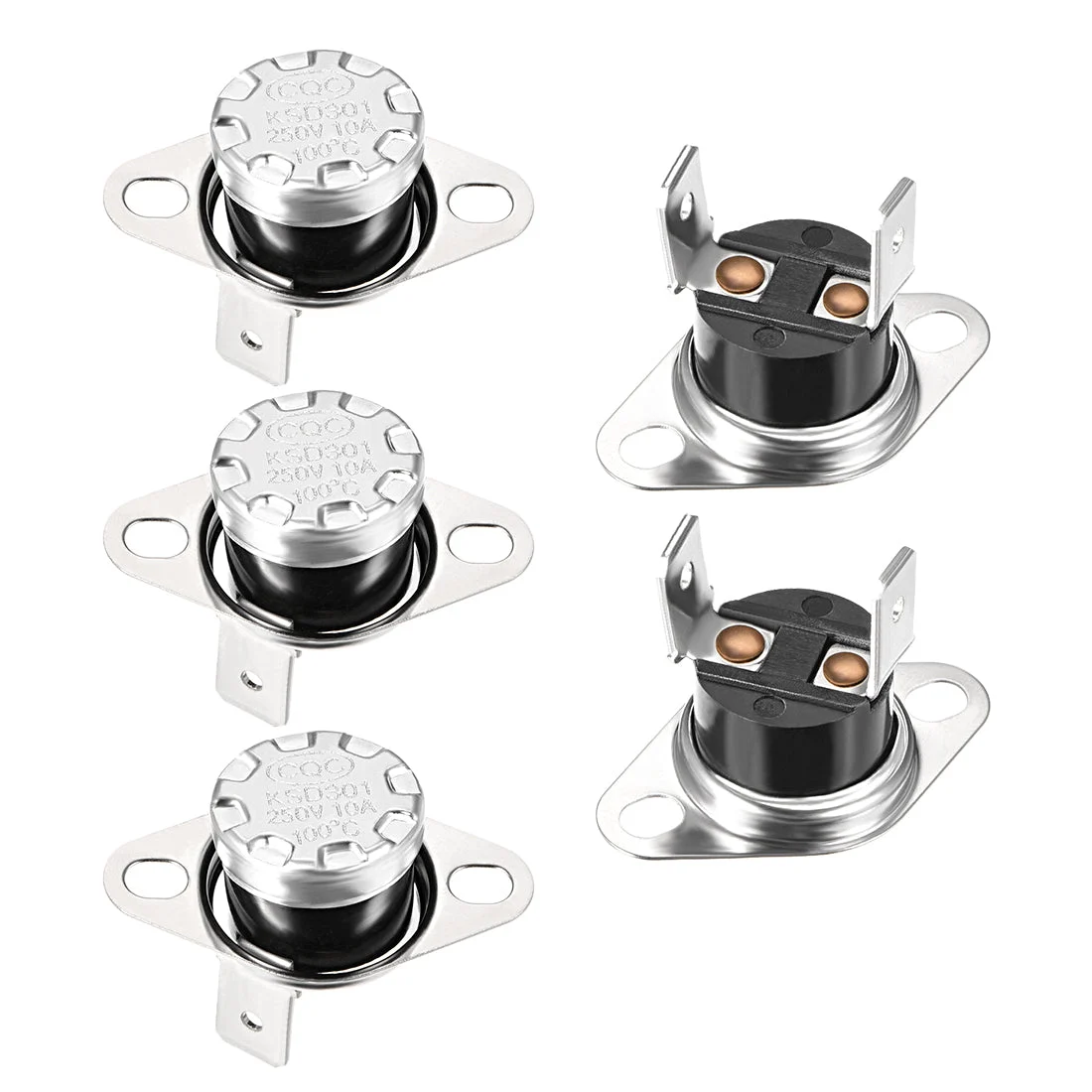 Temperature Control Switch , Thermostat , 100°C 10A Normally Closed NC 5pcs