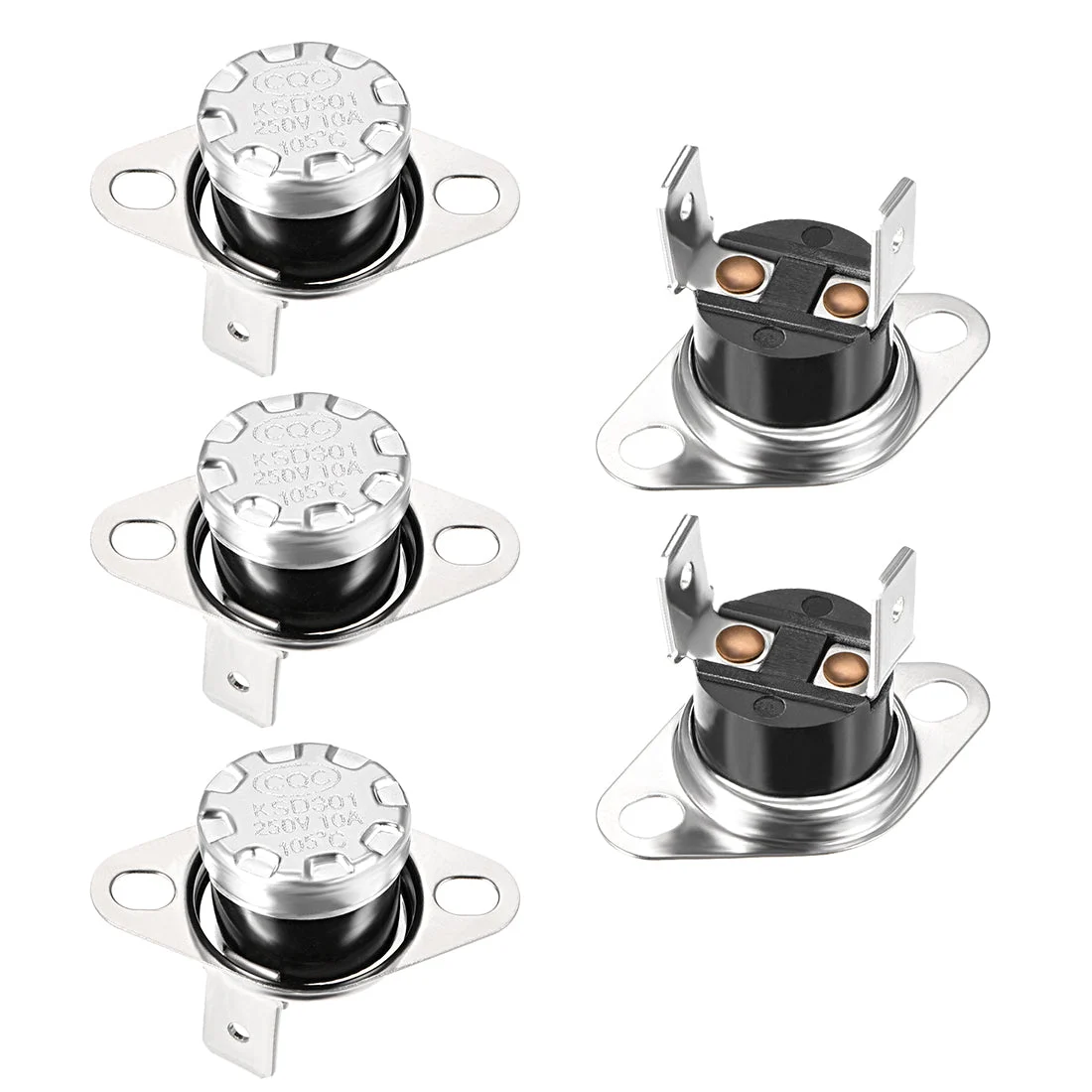 Temperature Control Switch , Thermostat , 105°C 10A Normally Closed NC 5pcs