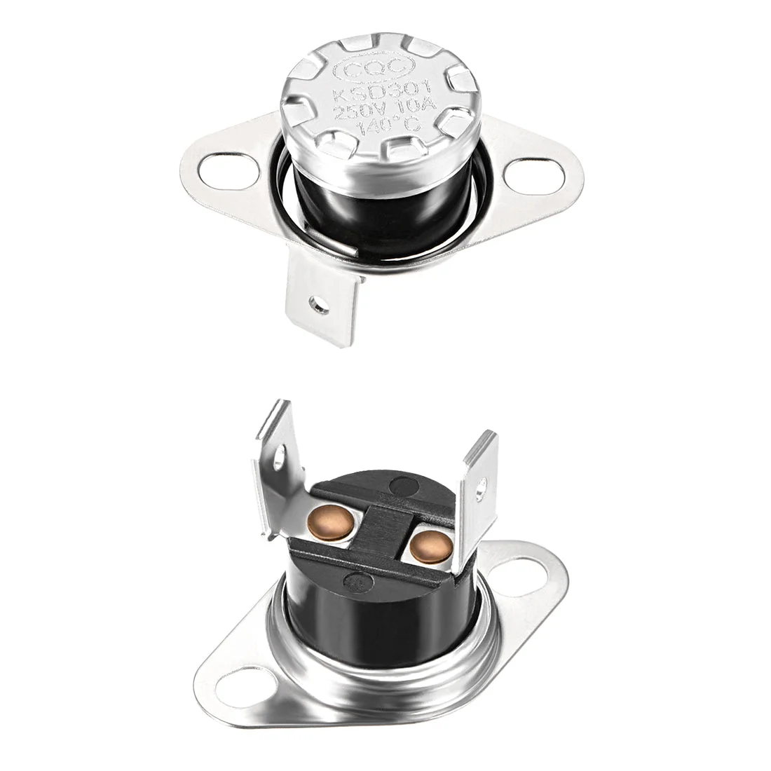 Temperature Control Switch , Thermostat , 140°C 10A Normally Closed NC 2pcs