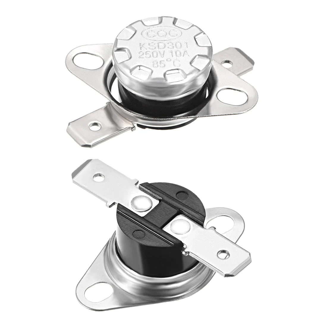 Temperature Control Switch Thermostat 85°C 10A Normally Open N.O 2pcs
