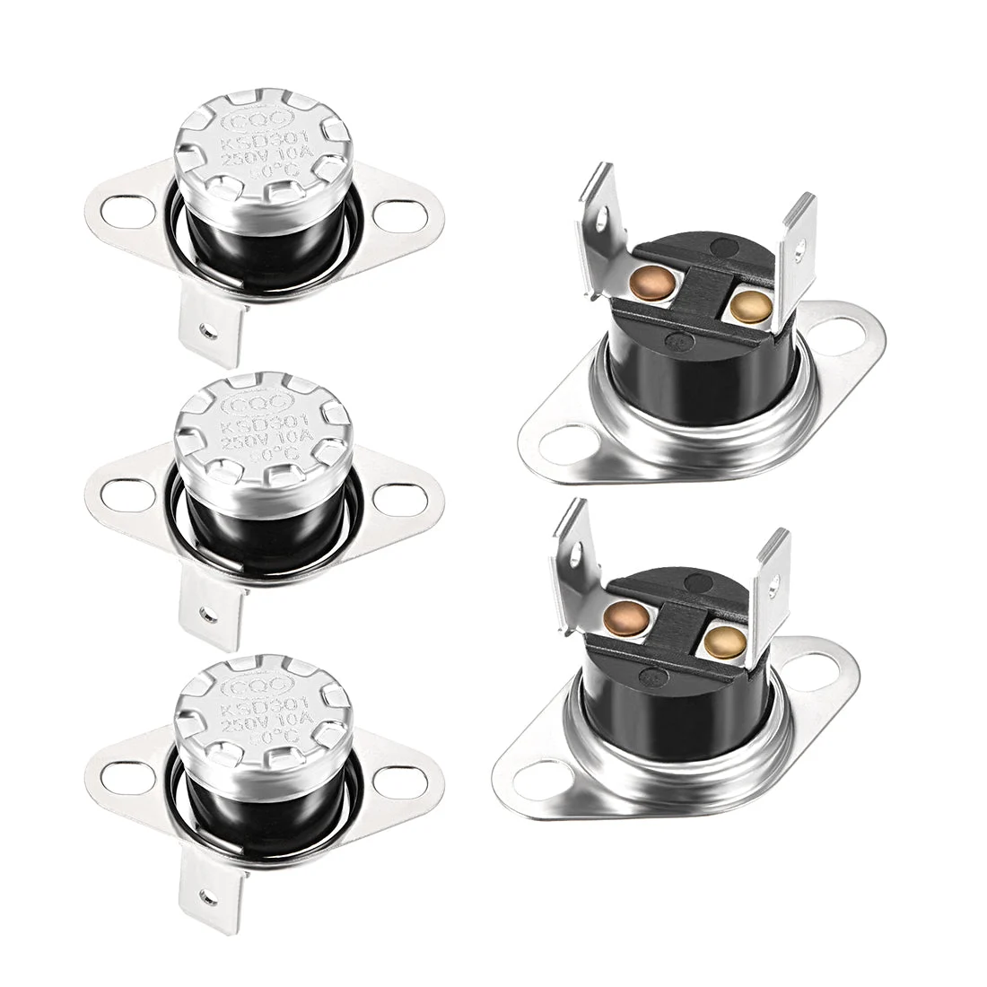 Temperature Control Switch , Thermostat , KSD301 90°C , 10A , Normally Open N.O 5pcs