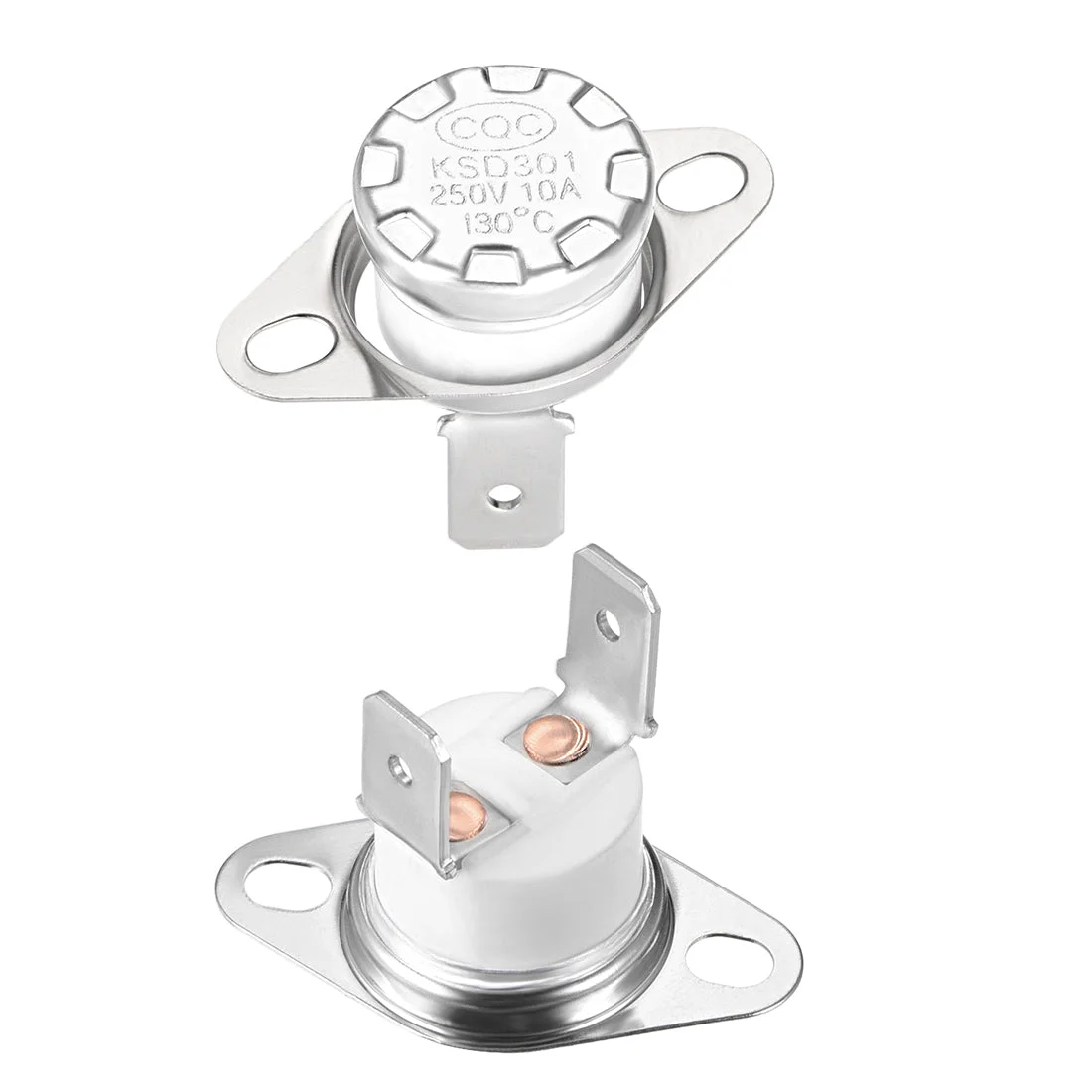Temperature Control Switch , Thermostat , 130°C , 10A , N.C 2pcs