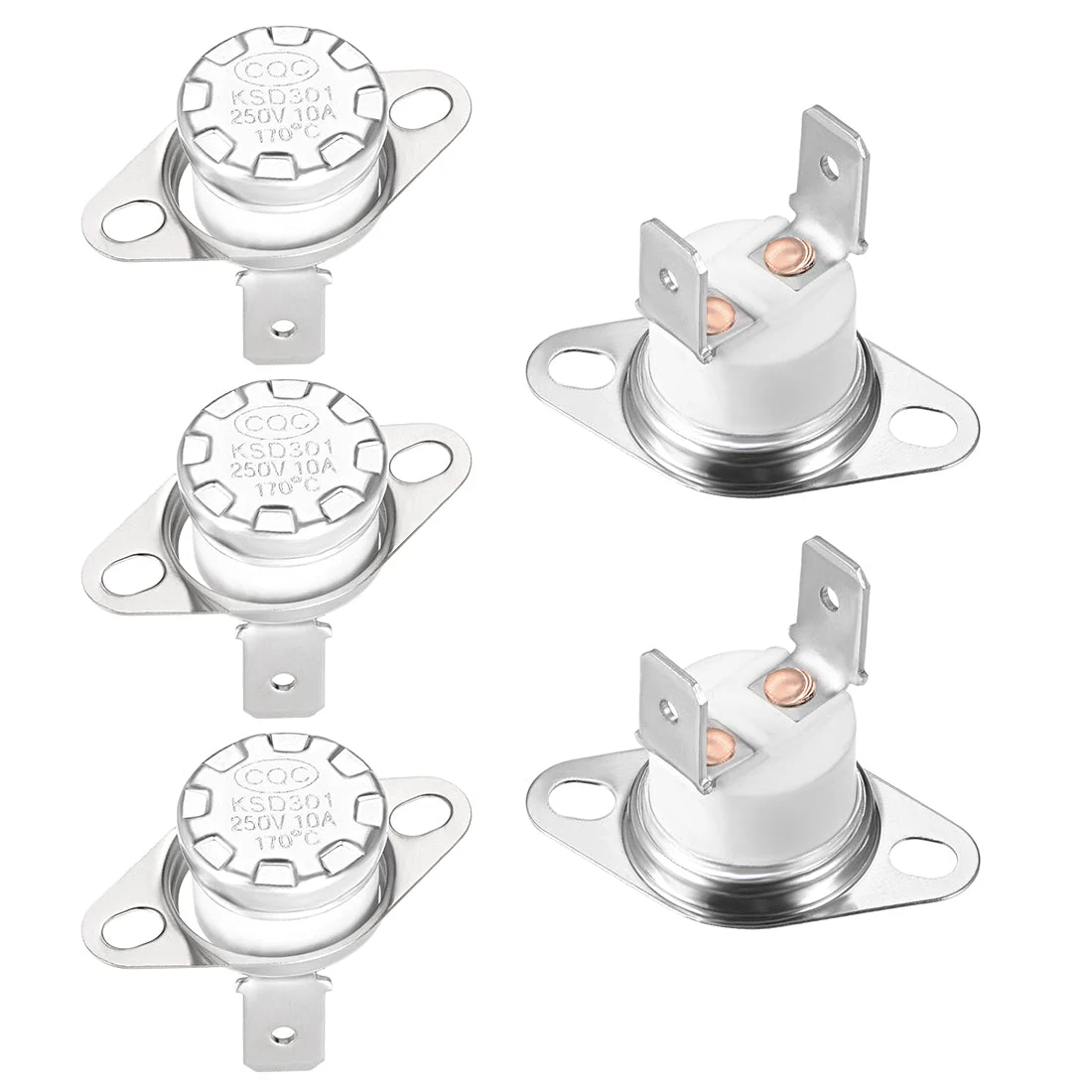 Temperature Control Switch , Thermostat , 170°C 10A Normally Closed NC 5pcs