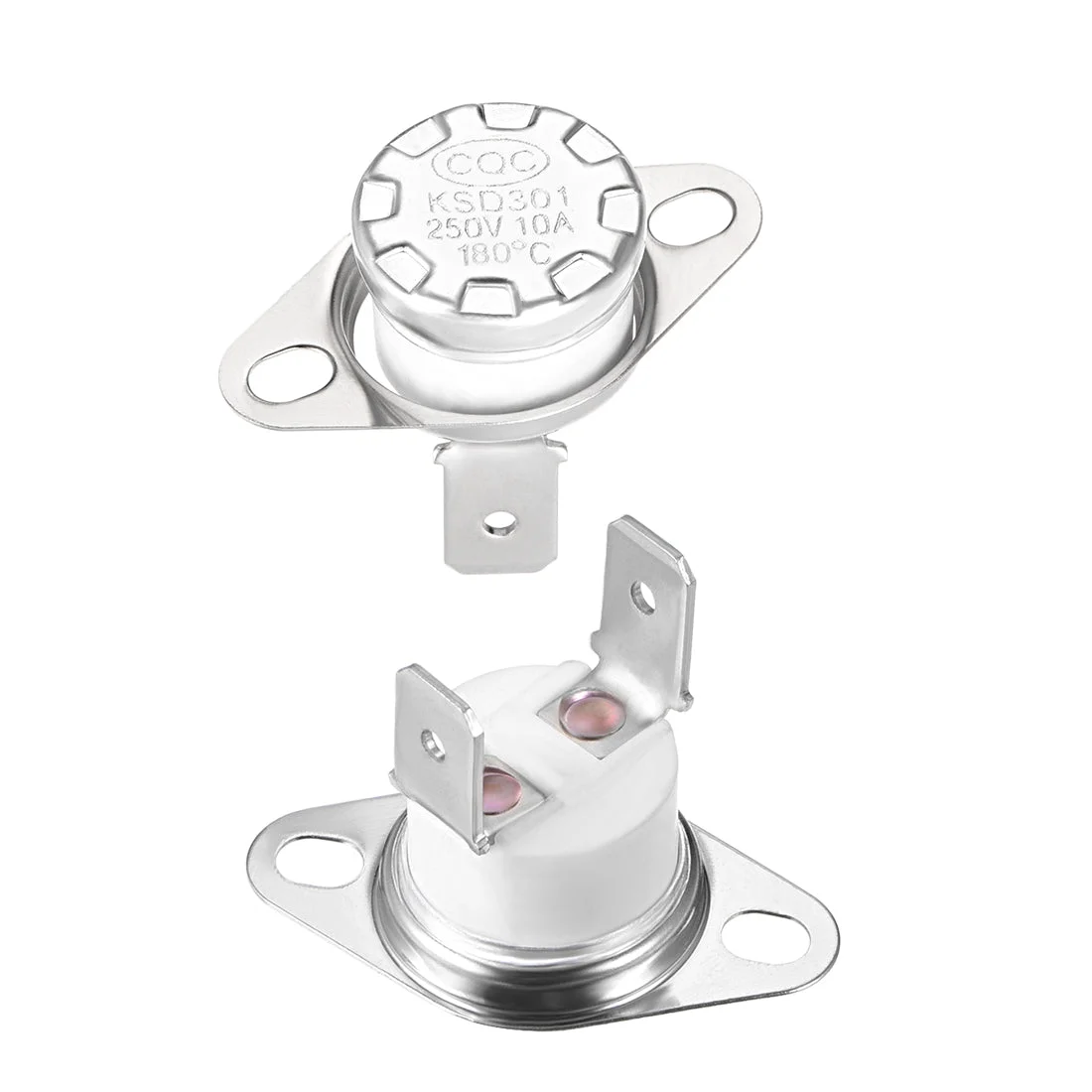 2Pcs Temperature Control Switch Thermostat 180°C 10A Normally Closed