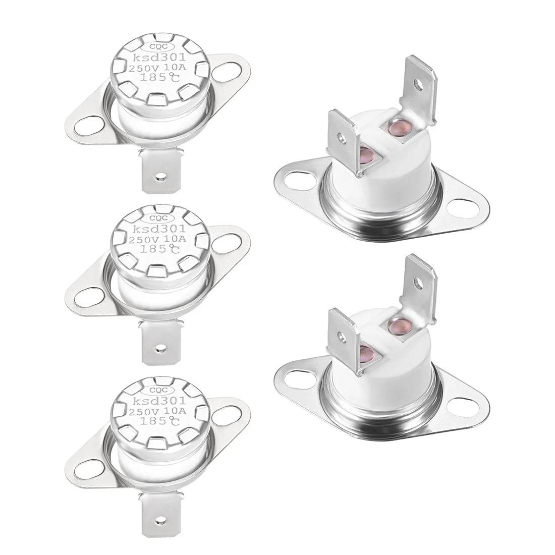 Temperature Control Switch , Thermostat , 185°C 10A Normally Closed NC 5pcs