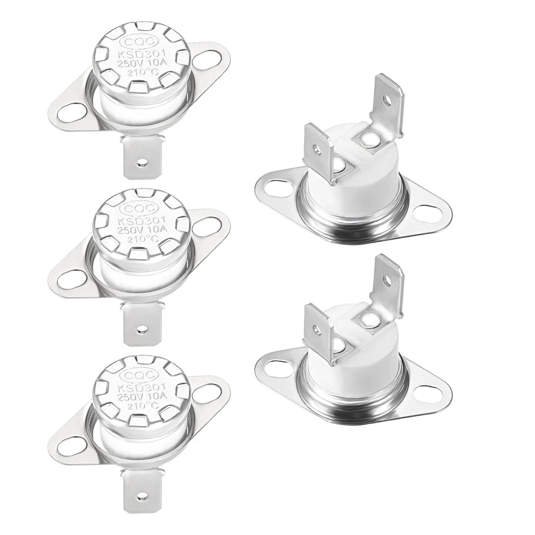 Temperature Control Switch , Thermostat , 210°C 10A Normally Closed NC 5pcs